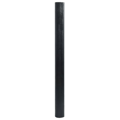 Tappeto Rettangolare Nero 60x400 cm in Bambù