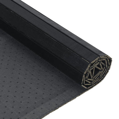Tappeto Rettangolare Nero 60x400 cm in Bambù - homemem39