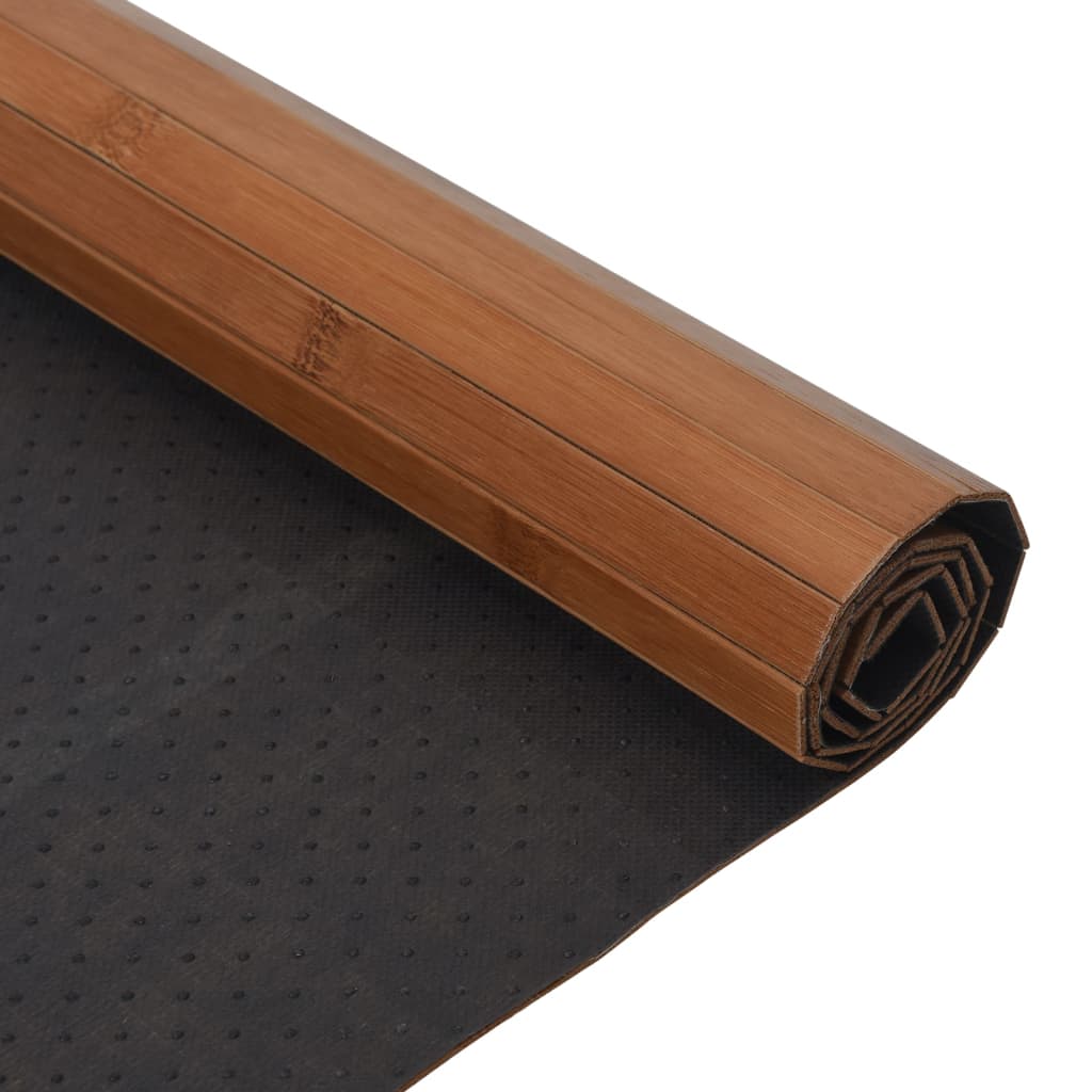 Tappeto Rettangolare Marrone 60x400 cm in Bambù - homemem39