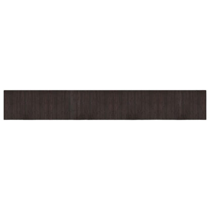 Tappeto Rettangolare Marrone Scuro 60x400 cm in Bambù