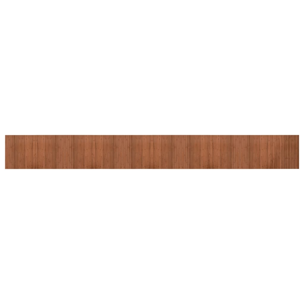 Tappeto Rettangolare Marrone 60x500 cm in Bambù - homemem39