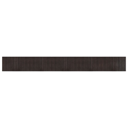 Tappeto Rettangolare Marrone Scuro 60x500 cm in Bambù - homemem39