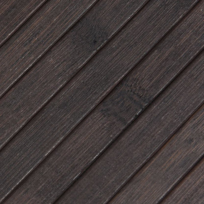 Tappeto Rettangolare Marrone Scuro 60x500 cm in Bambù - homemem39