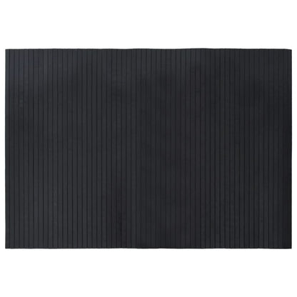 Tappeto Rettangolare Nero 70x100 cm in Bambù