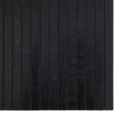 Tappeto Rettangolare Nero 70x100 cm in Bambù