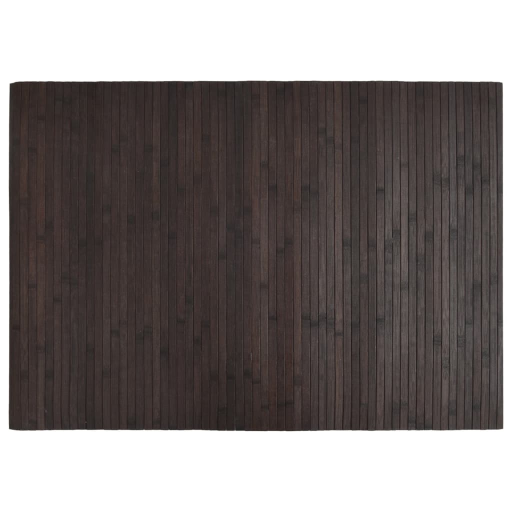 Tappeto Rettangolare Marrone Scuro 70x100 cm in Bambù