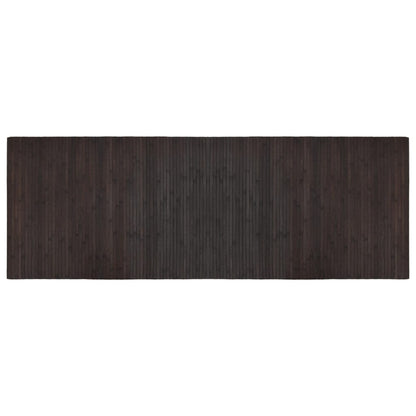 Tappeto Rettangolare Marrone Scuro 70x200 cm in Bambù