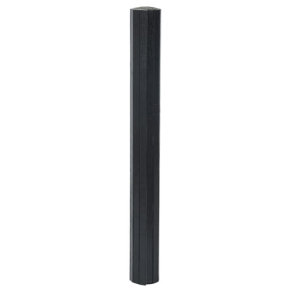 Tappeto Rettangolare Nero 70x400 cm in Bambù - homemem39