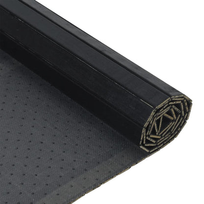 Tappeto Rettangolare Nero 70x400 cm in Bambù - homemem39