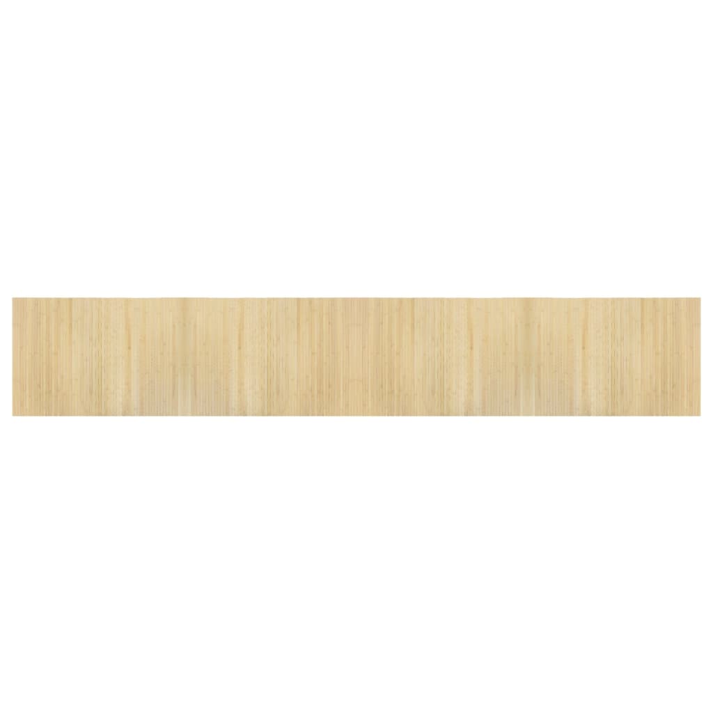 Tappeto Rettangolare Natura Chiaro 70x400 cm in Bambù | homemem39