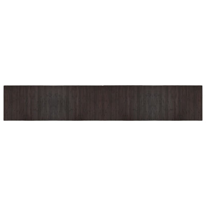 Tappeto Rettangolare Marrone Scuro 70x400 cm in Bambù | homemem39