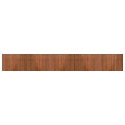 Tappeto Rettangolare Marrone 70x500 cm in Bambù - homemem39