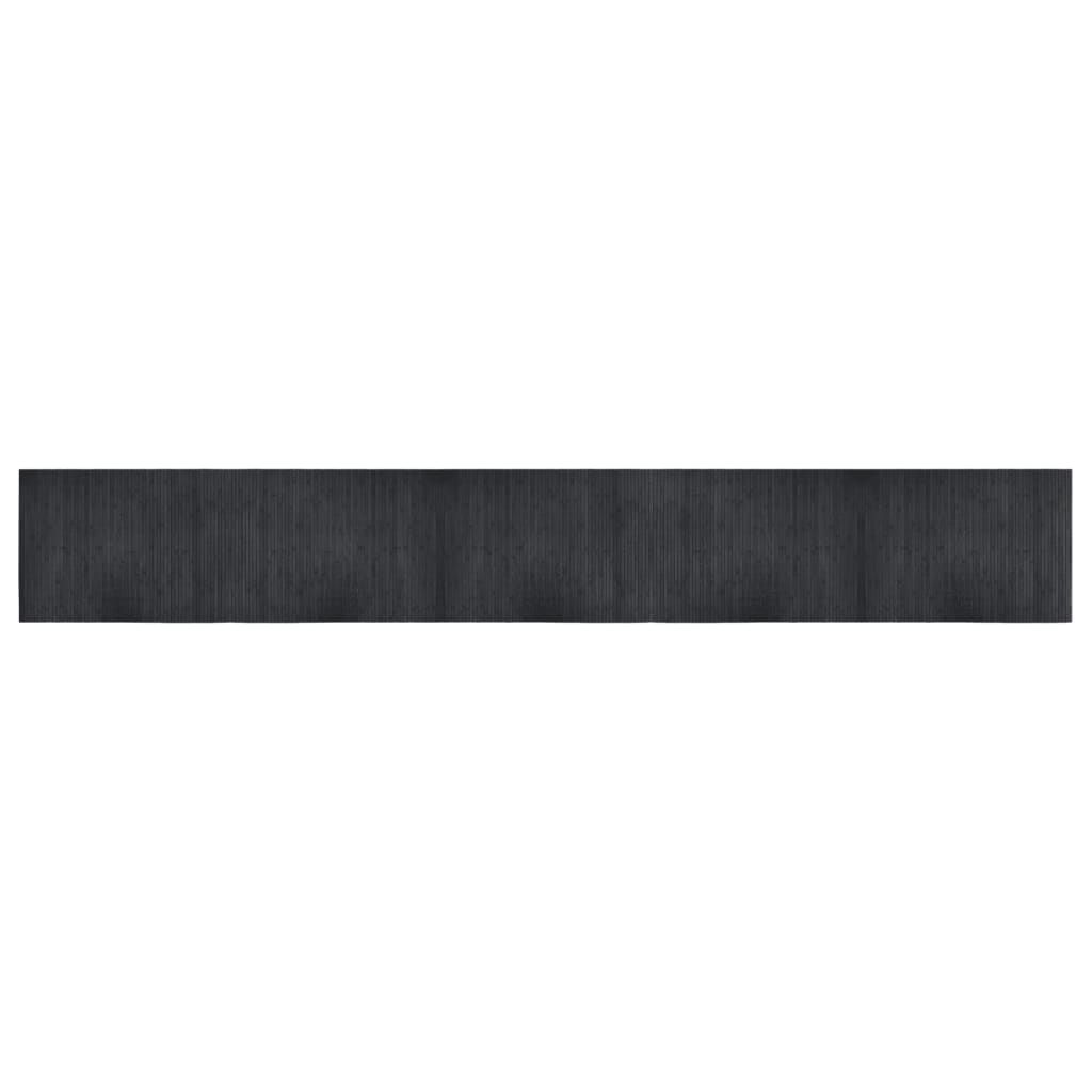 Tappeto Rettangolare Grigio 70x500 cm in Bambù - homemem39