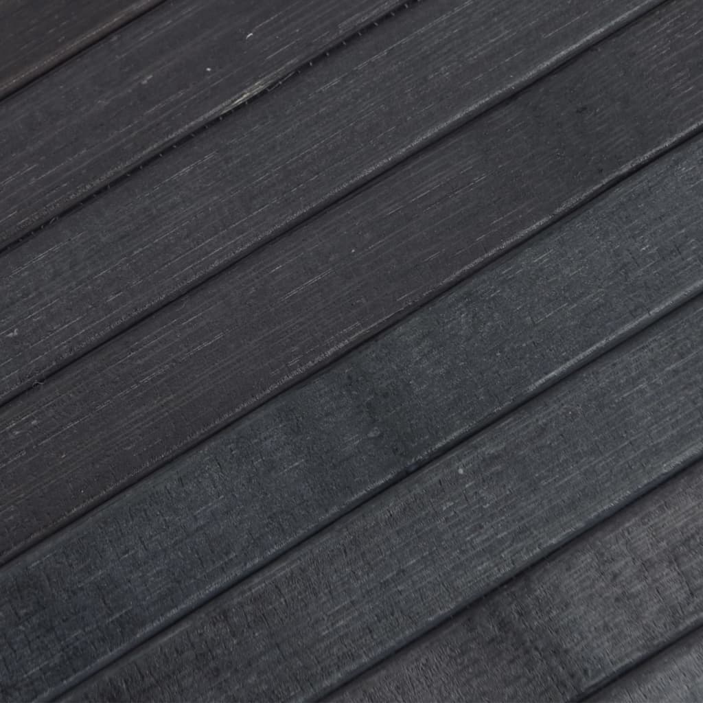 Tappeto Rettangolare Grigio 70x500 cm in Bambù - homemem39