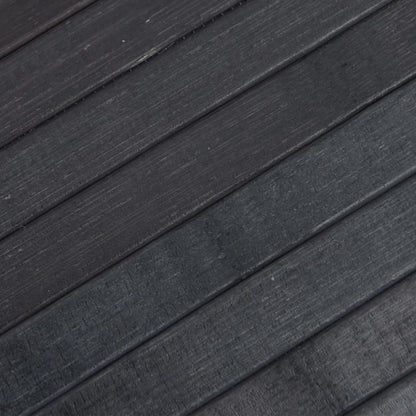 Tappeto Rettangolare Grigio 70x500 cm in Bambù - homemem39