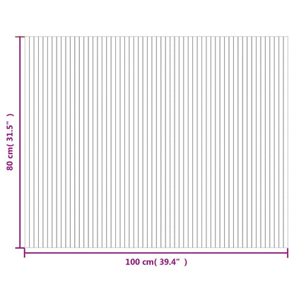 Tappeto Rettangolare Marrone Scuro 80x100 cm in Bambù