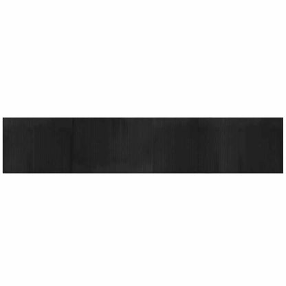 Tappeto Rettangolare Nero 80x400 cm in Bambù | homemem39
