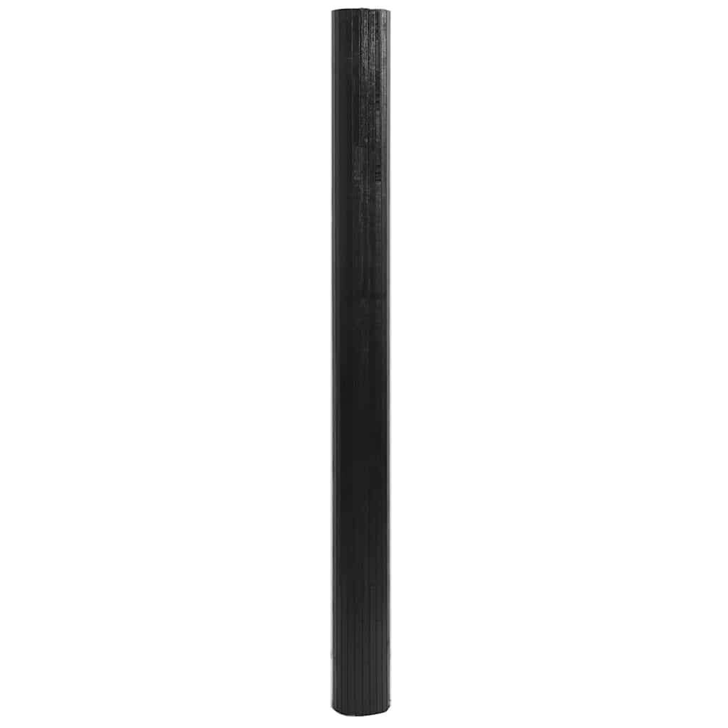 Tappeto Rettangolare Nero 80x400 cm in Bambù | homemem39