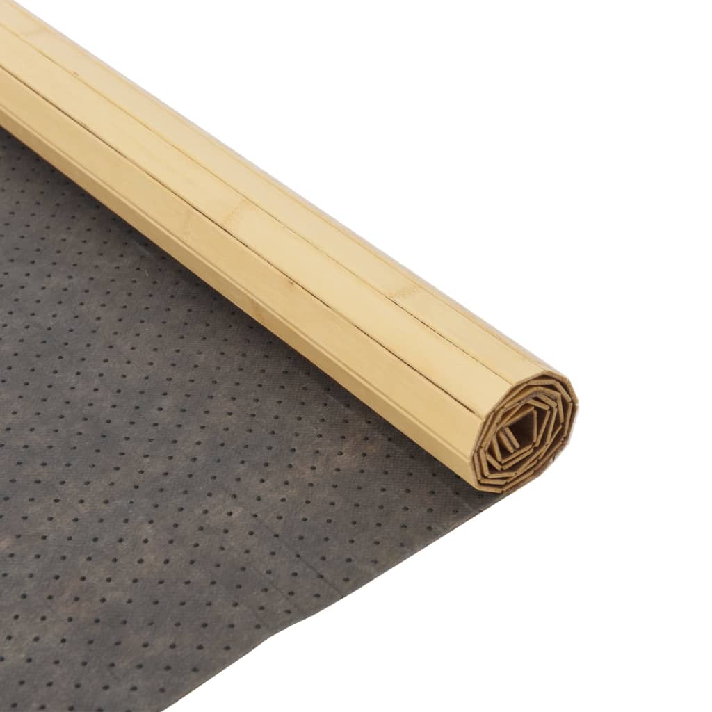 Tappeto Rettangolare Natura Chiaro 80x400 cm in Bambù | homemem39
