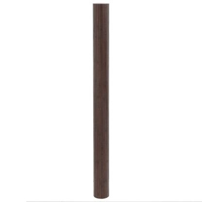 Tappeto Rettangolare Marrone Scuro 80x400 cm in Bambù | homemem39