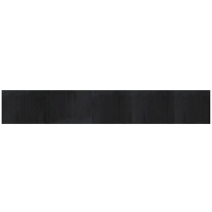 Tappeto Rettangolare Nero 80x500 cm in Bambù - homemem39