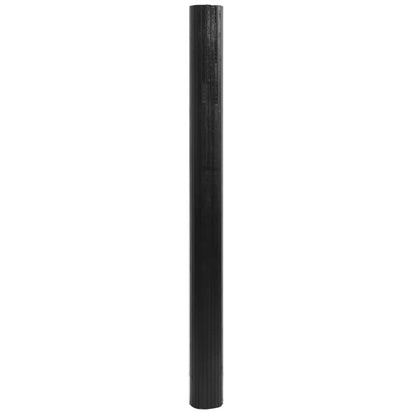 Tappeto Rettangolare Nero 80x500 cm in Bambù - homemem39