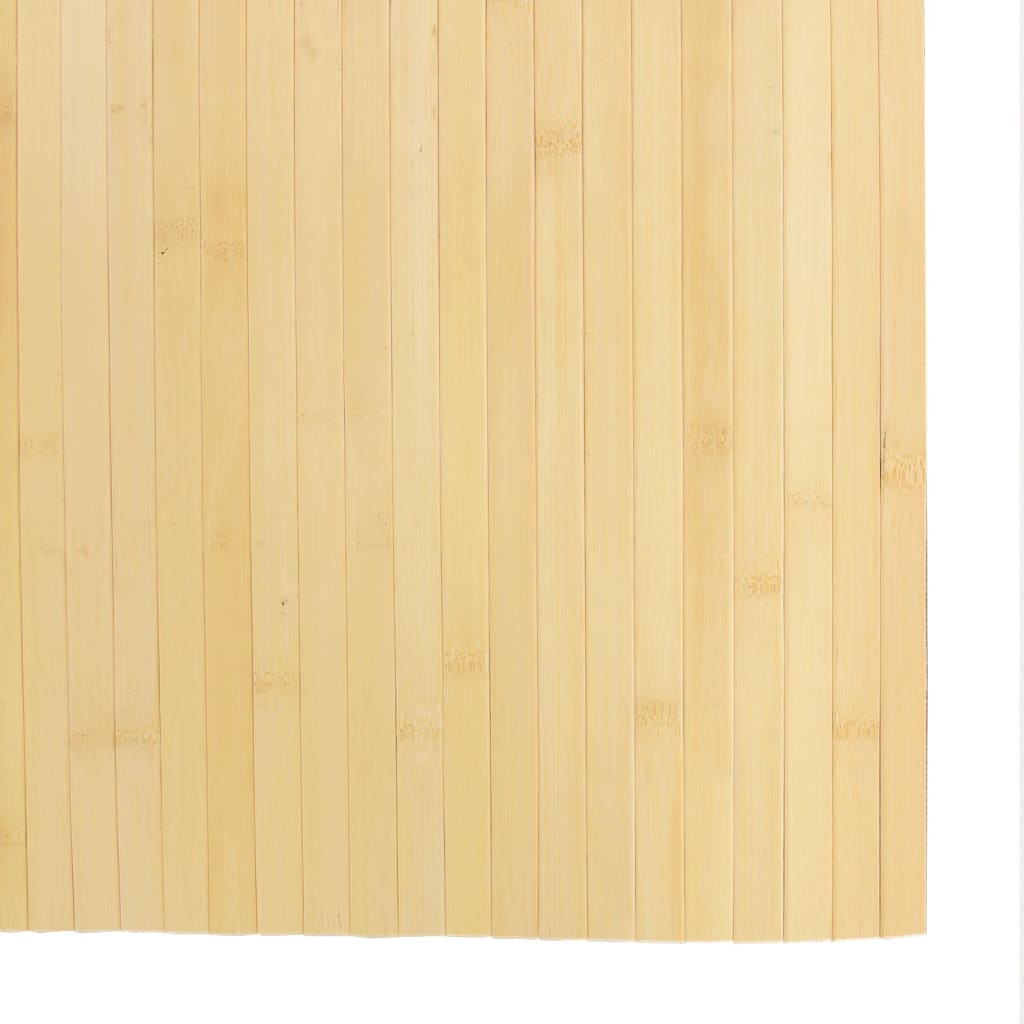 Tappeto Rettangolare Natura Chiaro 80x500 cm in Bambù | homemem39