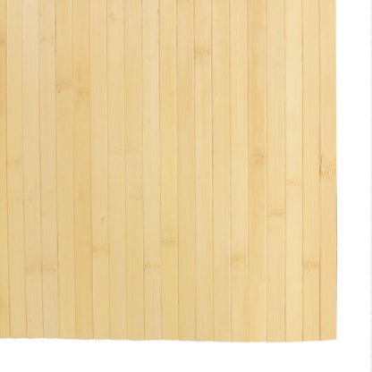 Tappeto Rettangolare Natura Chiaro 80x500 cm in Bambù | homemem39