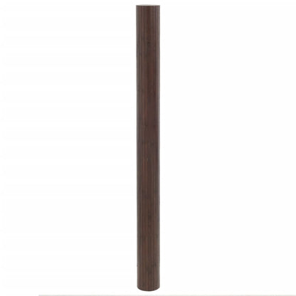Tappeto Rettangolare Marrone Scuro 80x500 cm in Bambù | homemem39