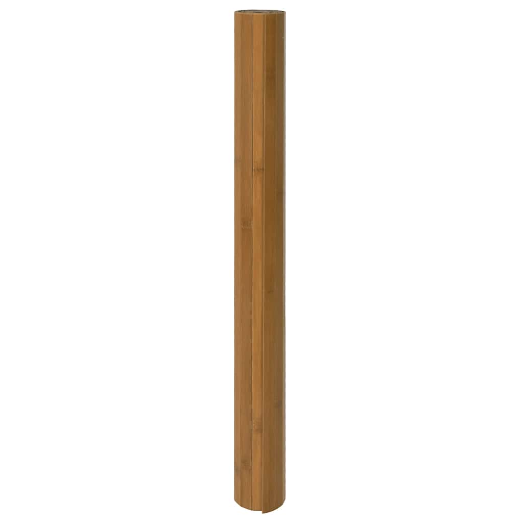 Tappeto Rettangolare Marrone 100x200 cm in Bambù | homemem39