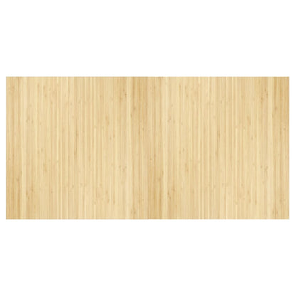 Tappeto Rettangolare Naturale Chiaro 100x200 cm in Bambù