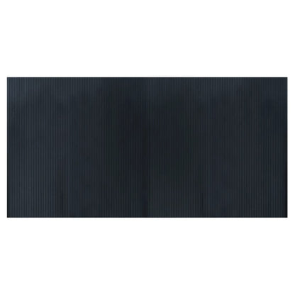 Tappeto Rettangolare Grigio 100x200 cm in Bambù - homemem39