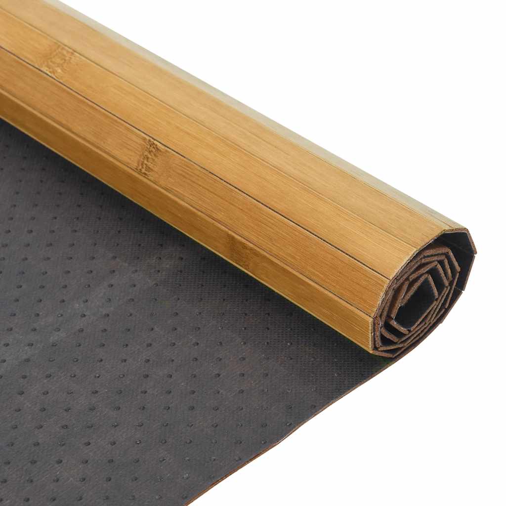 Tappeto Rettangolare Naturale 100x300 cm in Bambù | homemem39