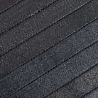 Tappeto Rettangolare Grigio 100x300 cm in Bambù - homemem39