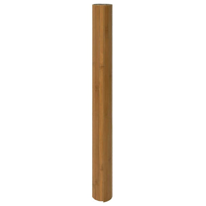 Tappeto Rettangolare Marrone 100x400 cm in Bambù | homemem39