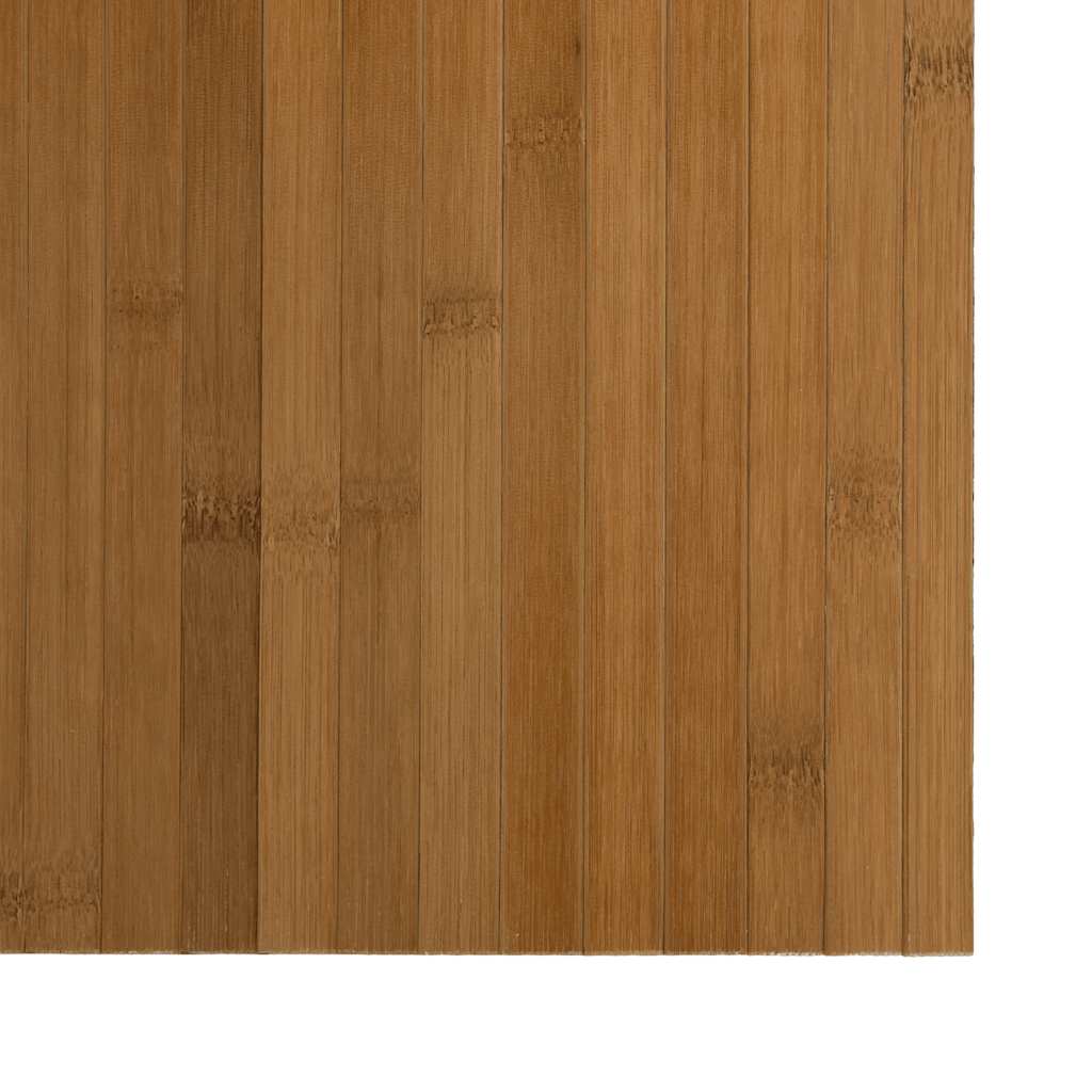 Tappeto Rettangolare Marrone 100x400 cm in Bambù | homemem39