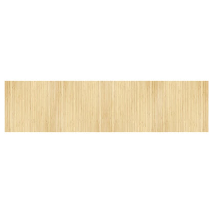 Tappeto Rettangolare Natura Chiaro 100x400 cm in Bambù | homemem39