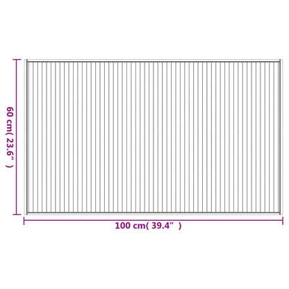 Tappeto Rettangolare Nero 60x100 cm in Bambù