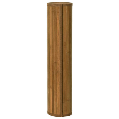 Tappeto Rettangolare Marrone 60x100 cm in Bambù | homemem39