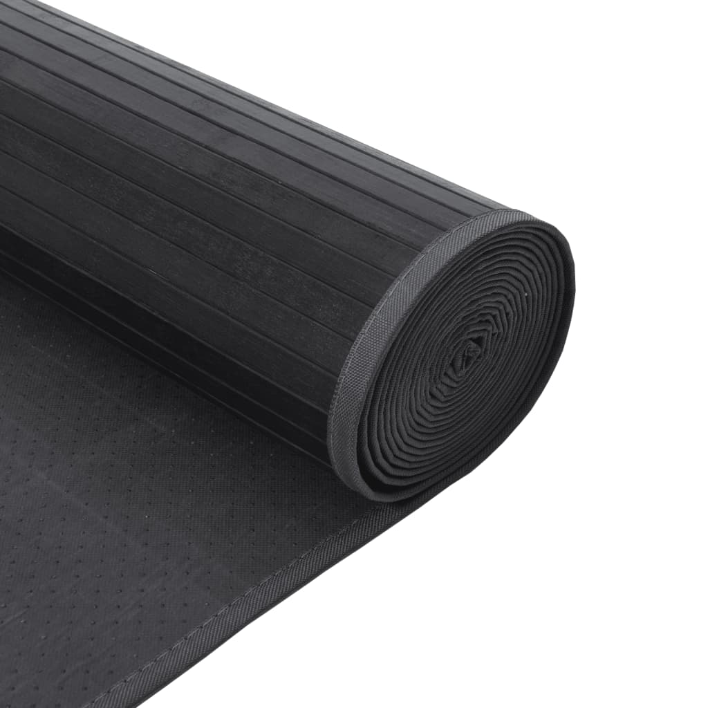 Tappeto Rettangolare Grigio 60x200 cm in Bambù | homemem39