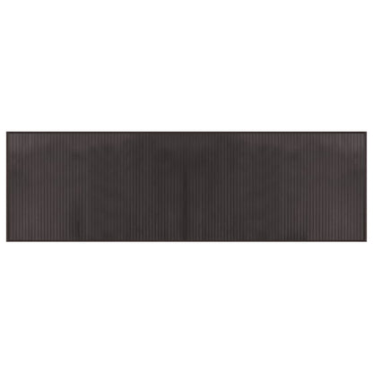 Tappeto Rettangolare Marrone Scuro 60x200 cm in Bambù