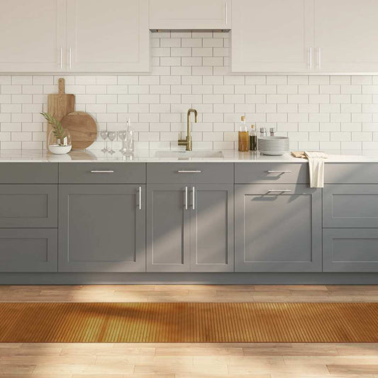Tappeto Rettangolare Marrone 60x300 cm in Bambù | homemem39