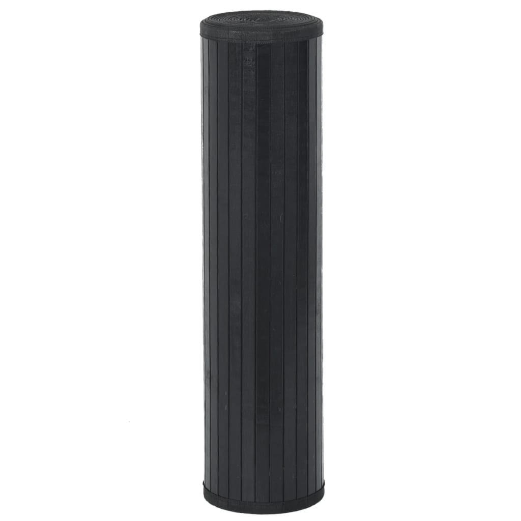 Tappeto Rettangolare Nero 60x400 cm in Bambù | homemem39