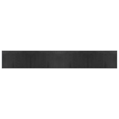 Tappeto Rettangolare Grigio 60x400 cm in Bambù - homemem39