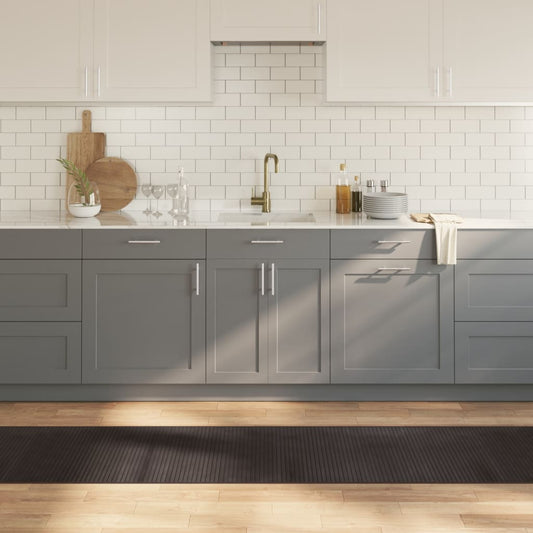 Tappeto Rettangolare Marrone Scuro 60x400 cm in Bambù - homemem39