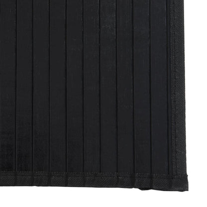 Tappeto Rettangolare Nero 60x500 cm in Bambù - homemem39