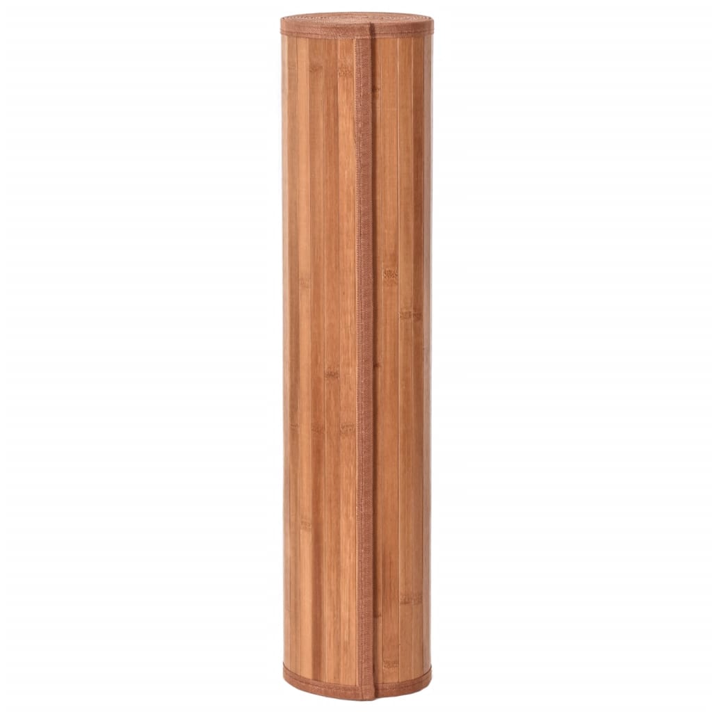 Tappeto Rettangolare Marrone 60x500 cm in Bambù - homemem39