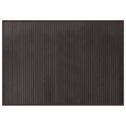 Tappeto Rettangolare Marrone Scuro 70x100 cm in Bambù
