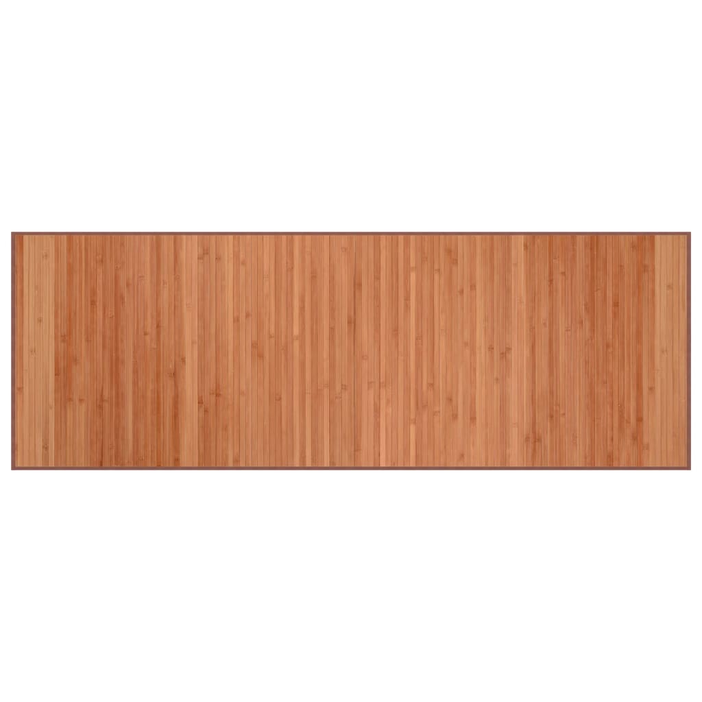 Tappeto Rettangolare Marrone 70x200 cm in Bambù