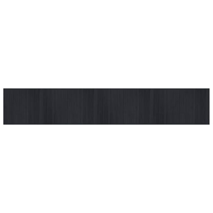 Tappeto Rettangolare Nero 70x400 cm in Bambù - homemem39